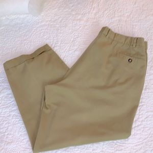 Mens Faconnable khaki slacks approx size 42W x 20L